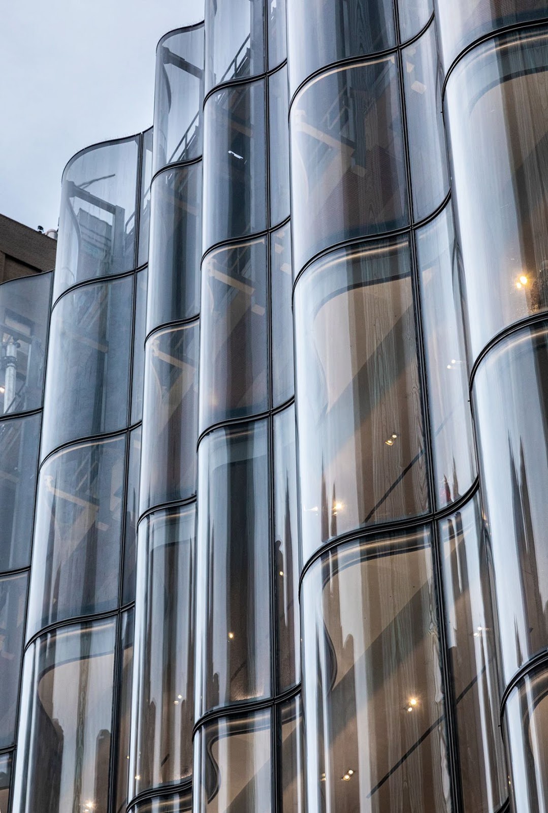 Waveform curved glass unitized facades. Source: Pinterest
