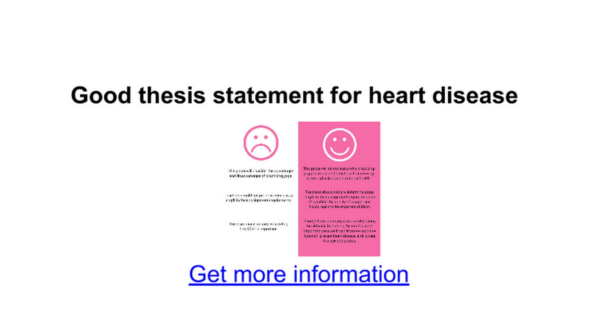 thesis paper on heart disease