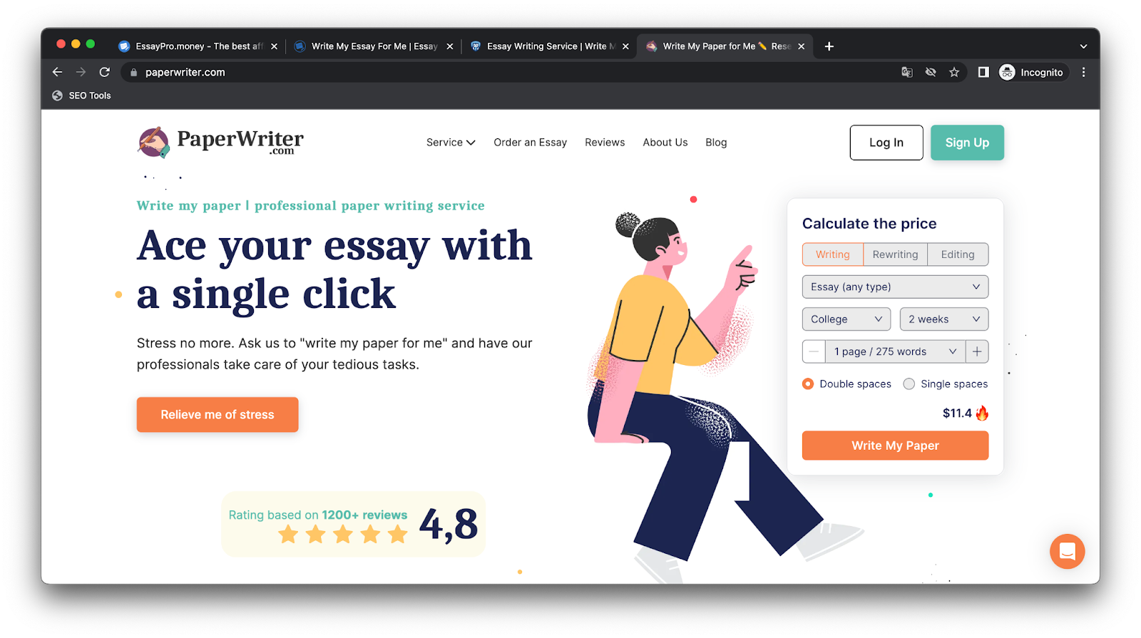 сайт paperwriter в партнерці essaypro.money