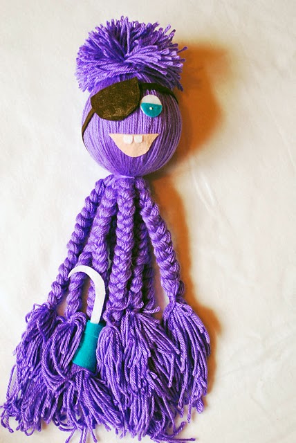 Easy Yarn Crafts For Kids  How To Make A Yarn Octopus 