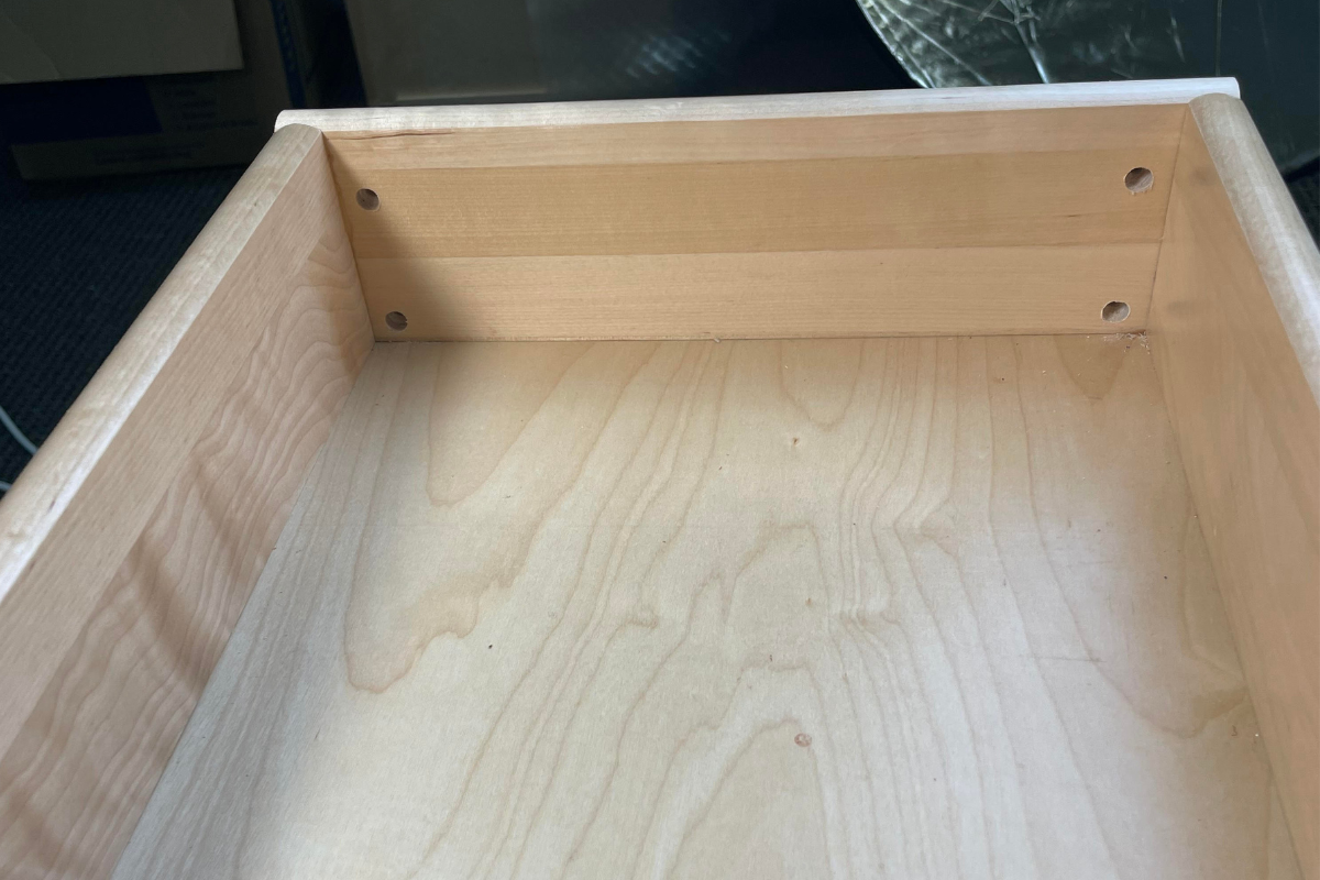 drawer box with holes 