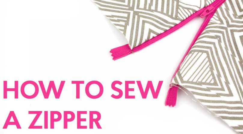 how to sew a zipper
