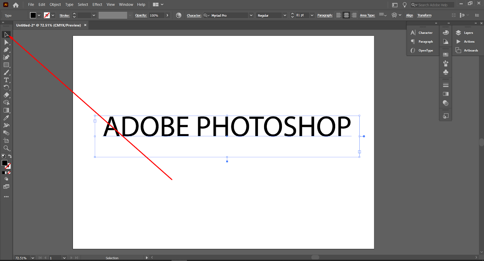 how to make text curve in illustrator