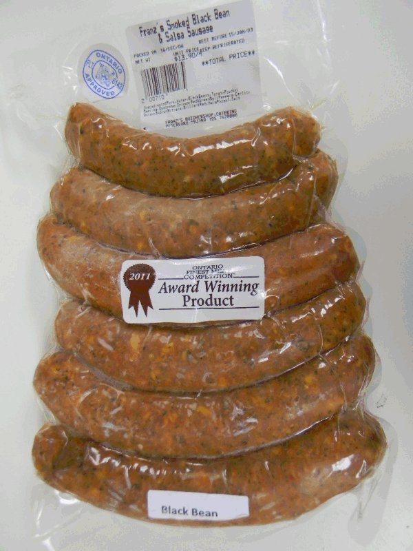 Franz's Smoked Black Bean &amp; Salsa Sausage