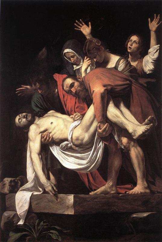 Entombment, Caravaggio, 1603