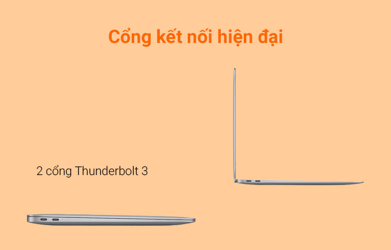 Laptop MacBook Air 2020 13.3" MGN73SA/A | Cổng kết nối hiện đại 