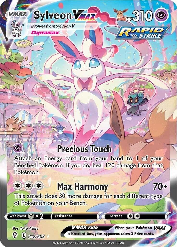 Sylveon VMAX (Alternate Art Secret): card no. 212