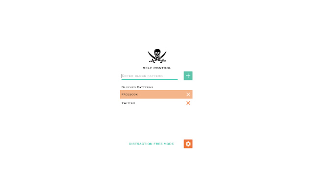 A screensot of Self Control.