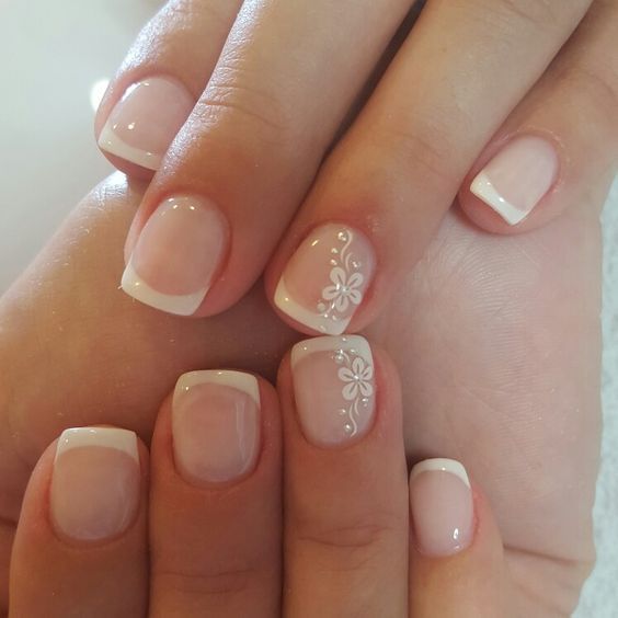 French manicure with a twist