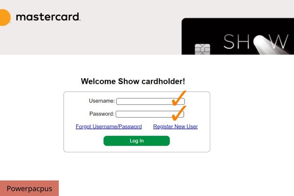 log in to show credit card