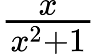 {"type":"$","font":{"color":"#000000","family":"Arial","size":10},"id":"1-0","code":"$\\frac{x}{x^{2}+1}$","ts":1602230473325,"cs":"plgfpFio6lqRMy+9XvYKrA==","size":{"width":32,"height":17}}