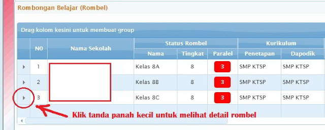 Tampilkan Rombel-5