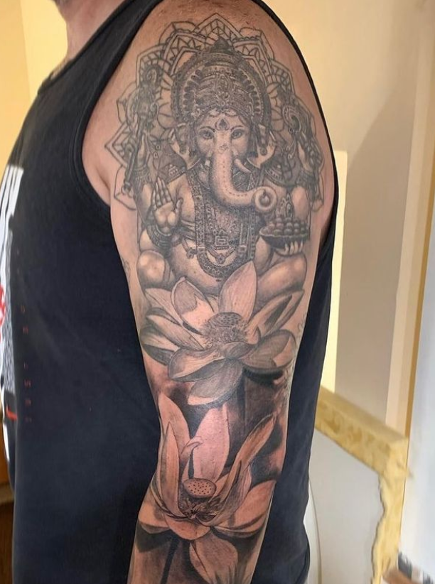 Lord With Incredible Lotus Flower 