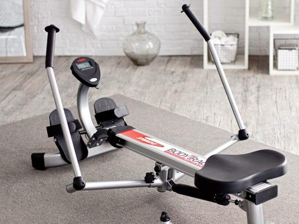 a rowing machine sitting in a room -- best rowing machines