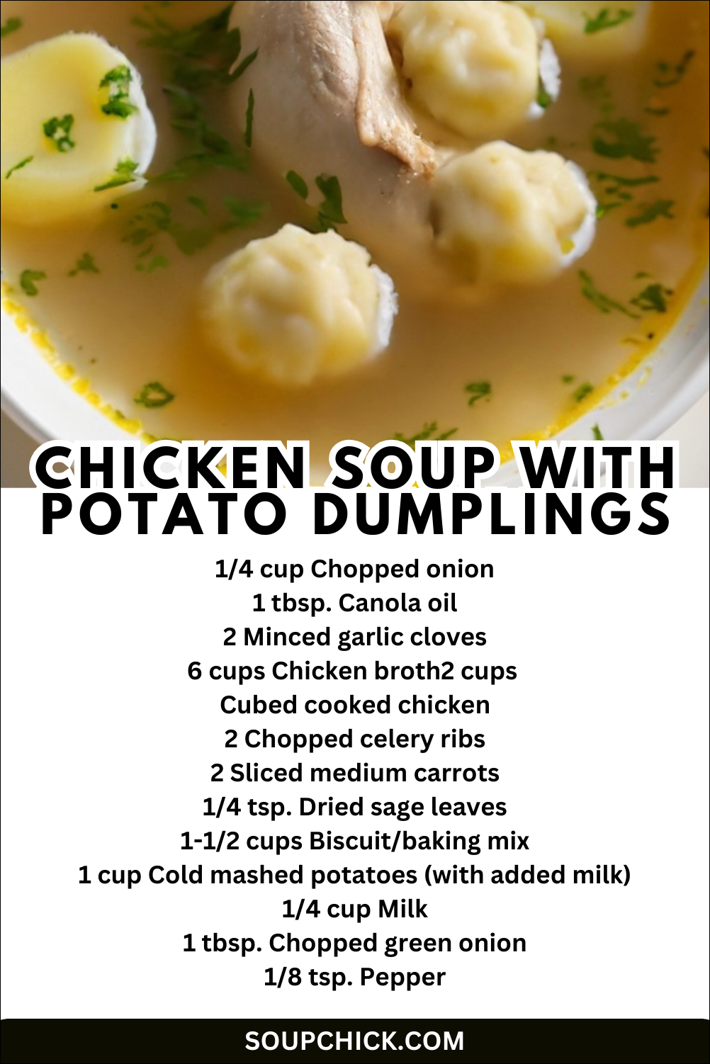 Chicken Soup With Potato Dumplings