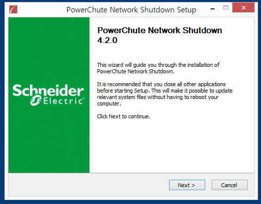 APC PowerChute Network Shutdown Install to Windows