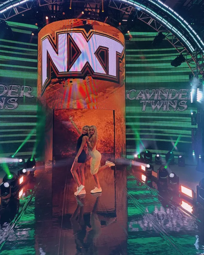 The Cavinder Twins are on the way to becoming WWE Superstars, behind-the-scenes training Photos
