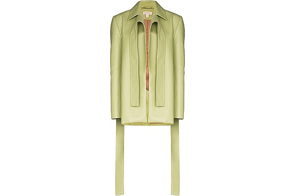 Matériel Draped Detail Blazer Jacket from Farfetch