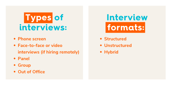 interview formats and types