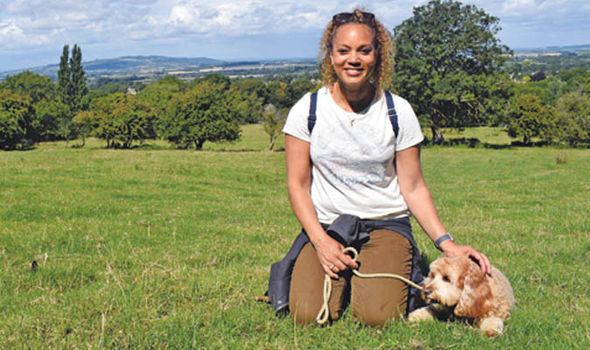 Angela Griffin and Cavapoo Smith