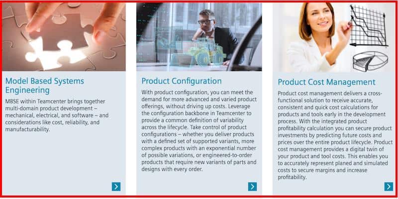 Características de Teamcenter Siemens 