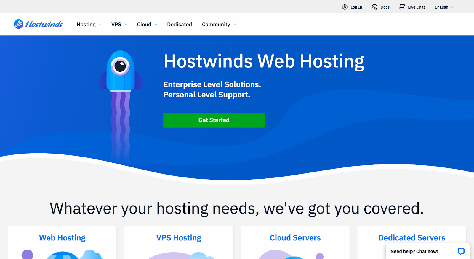 hostwinds enterprise level hosting