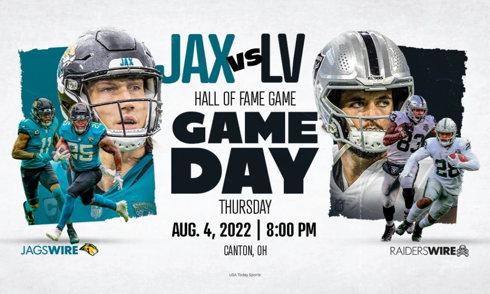 2022 Hall of Fame Game preview: Jaguars-Raiders: The 2022 season begins on Thursday night in Canton, Ohio. The Jacksonville Jaguars embark on a new journey with coach Doug Pederson.