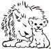 Lion Cub Logo Graphic showing a Madison lion and lion cub.