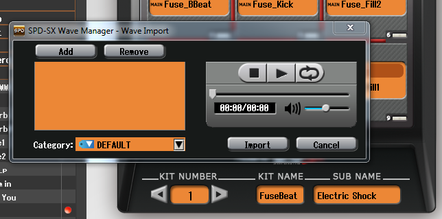 Getting WAV Samples the Roland SPD-SX Sampling Pad