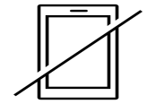No Phones outline