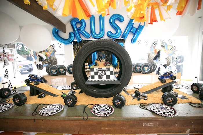 Monster Truck Birthday Party on Kara's Party Ideas | KarasPartyIdeas.com (11)