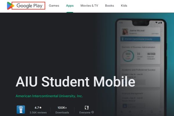 aiu student app on google play