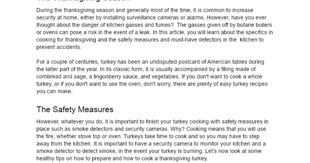 How to Cook a Thanksgiving Turkey Safely and Efficiently