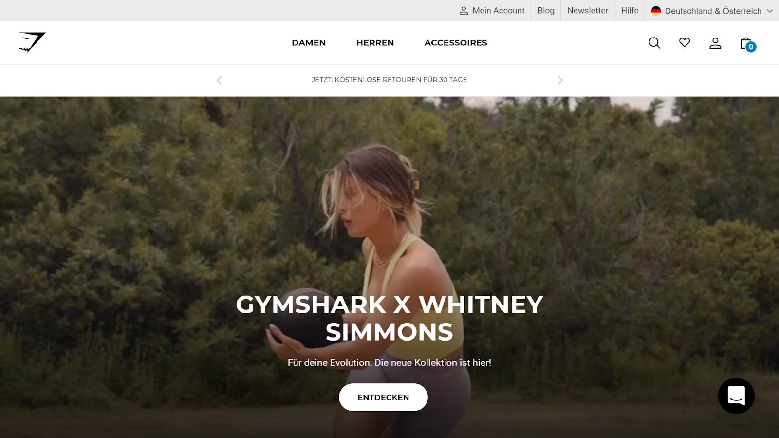 Gymshark.com Homepage