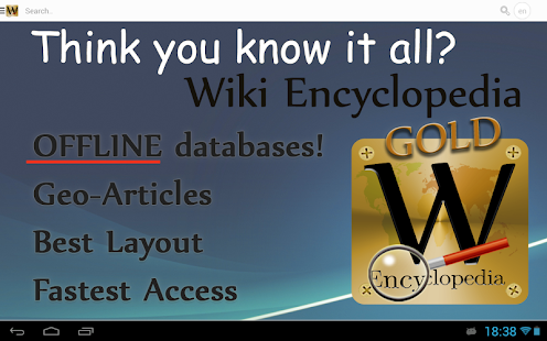 Download Encyclopedia Wikipedia Gold apk