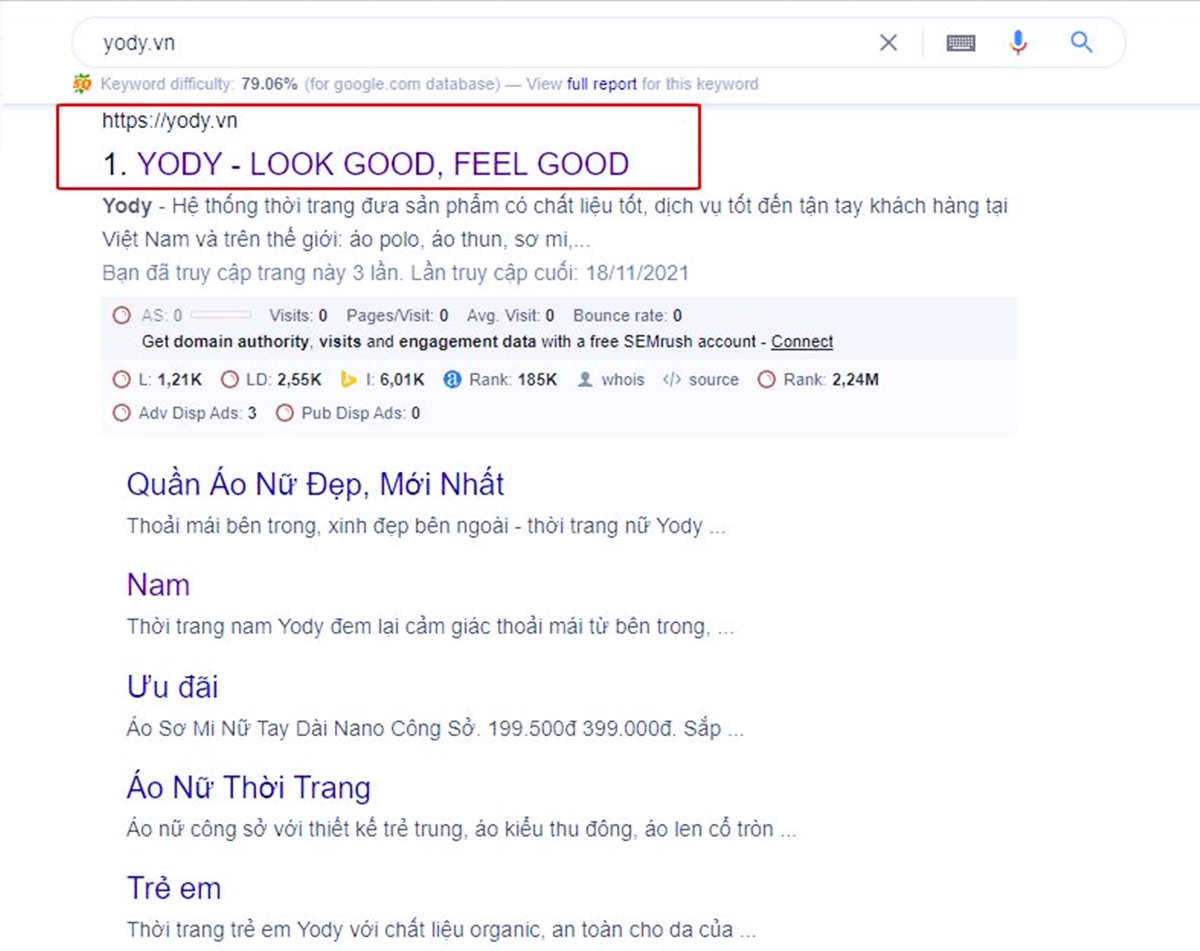 Tìm kiếm yody.vn