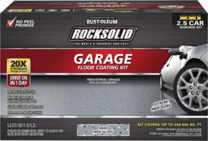 Rust-Oleum 317284 RockSolid Polycuramine 2.5 Car Garage Floor Coating Kit
