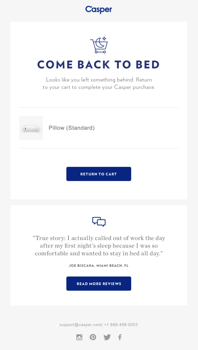 Email Automation Examples: Casper