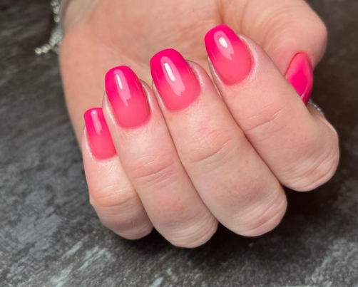 Dreamy Pink Ombre Nail Designs