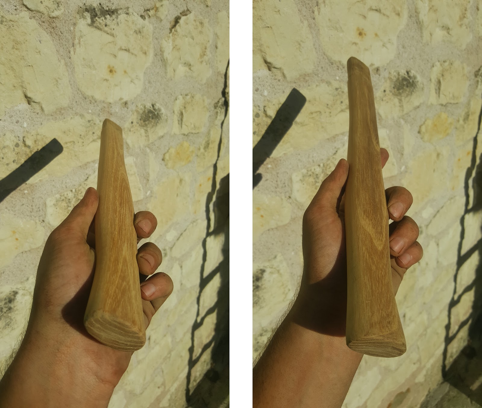 Sanded smooth handle