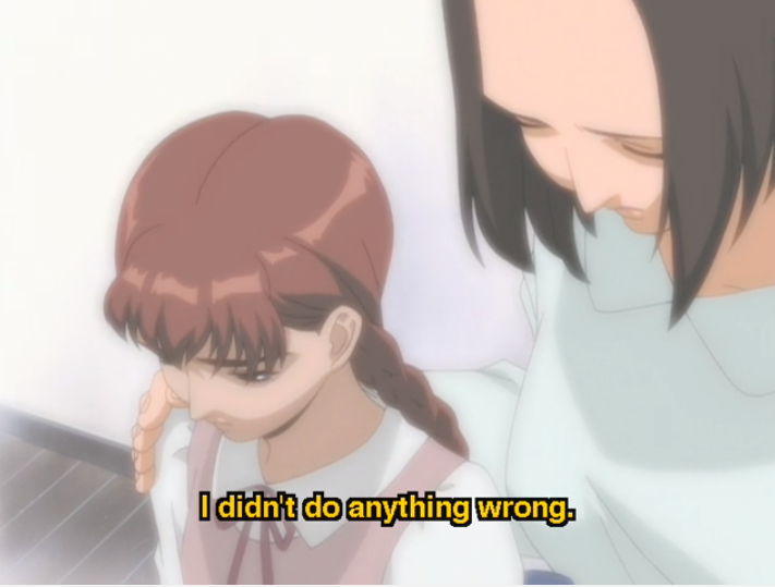 Youko bows her head and thinks "I didn't do anything wrong."