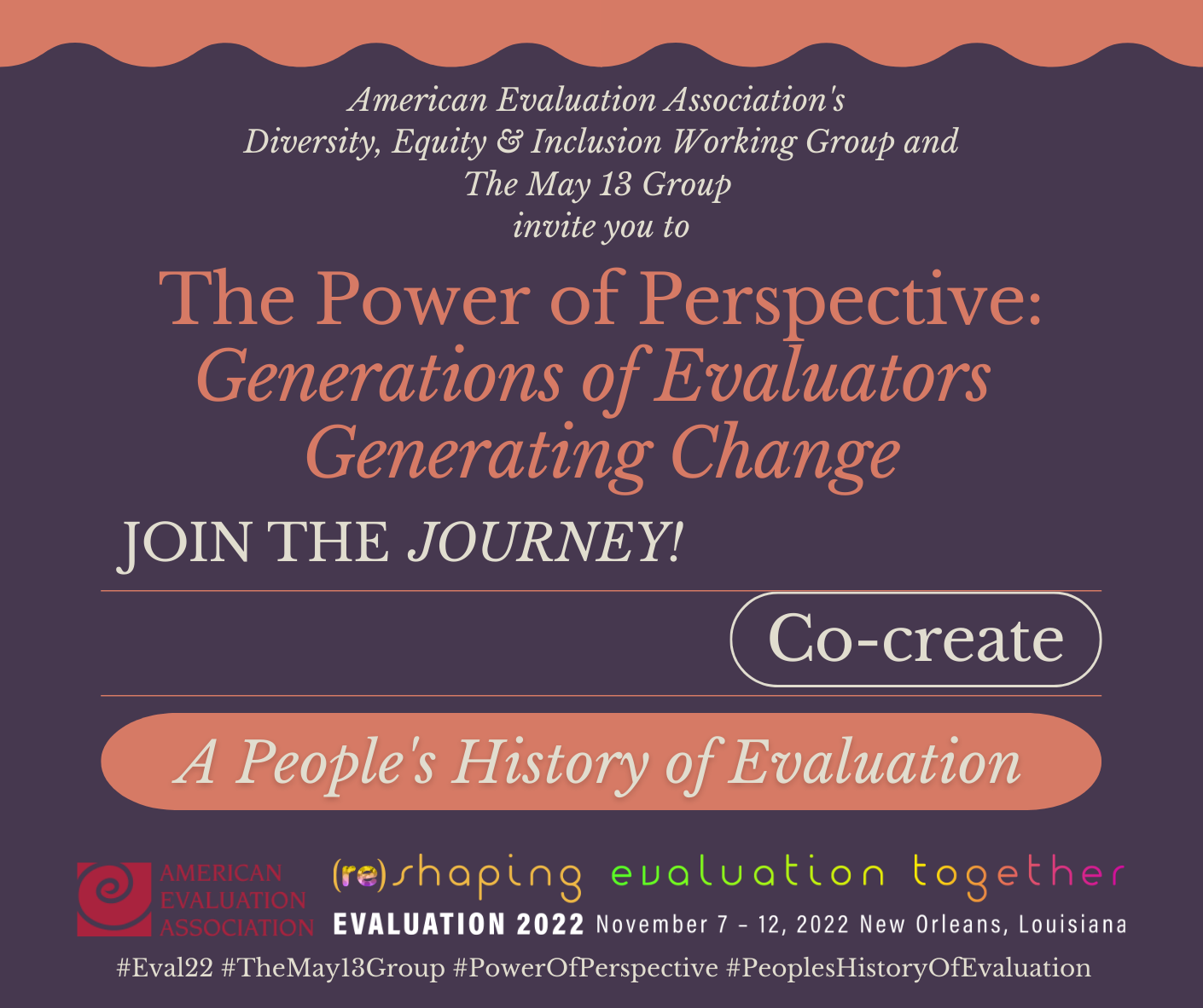 Advertisement for The Power of Perspective: Generations of Evaluators Generating Change