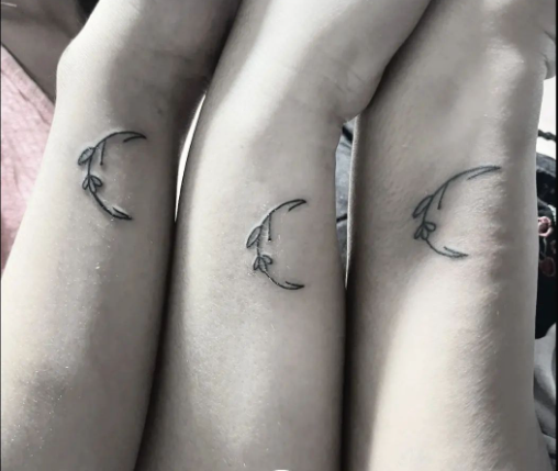 Moon Friendship Tattoo