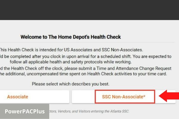 home depot health check ssc non associate login guide