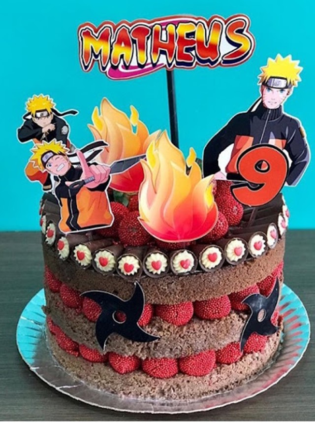 bolo do naruto redondo