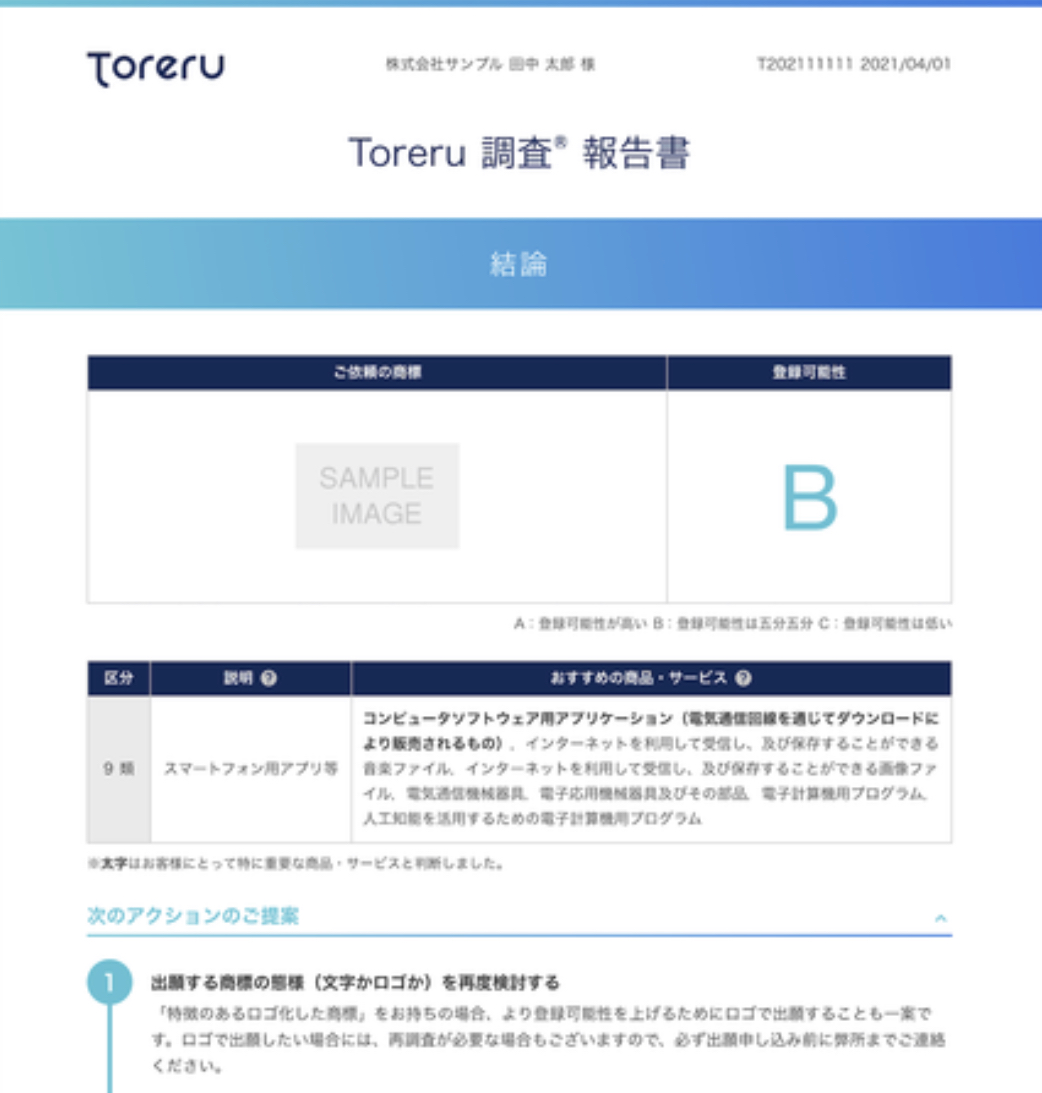 Toreru 新調査報告書