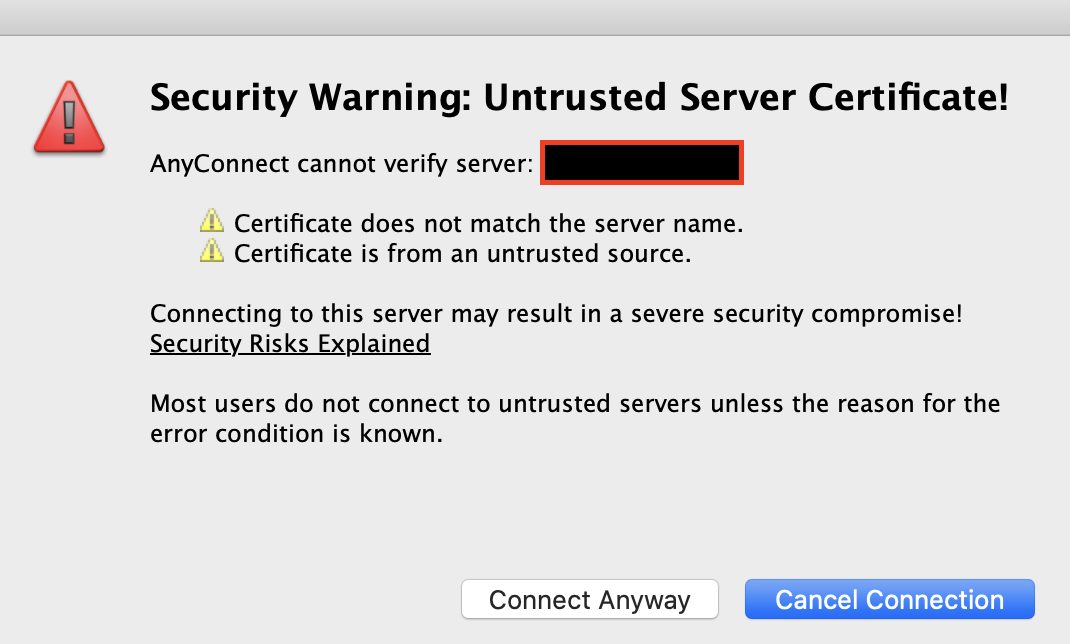Cisco Anyconnect Verify Your Network Connection