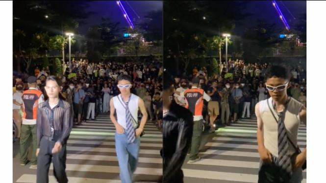 Viral ABG ´Citayam Fashion Week´ Lomba Jalan Catwalk di Zebra Cross  Sudirman, Tuai Pujian Dari Netizen: Keren Banget, Harus Disupport!