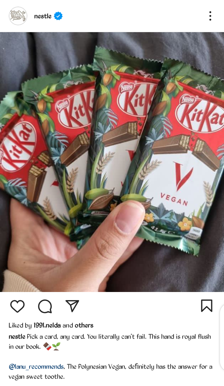 Nestle's Vegan KitKat Ad