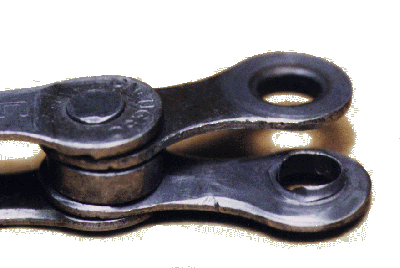 Worn chain pin